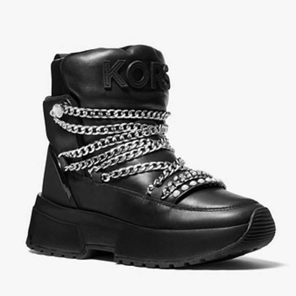 Brand New Michael Kors Cassia Leather Boot